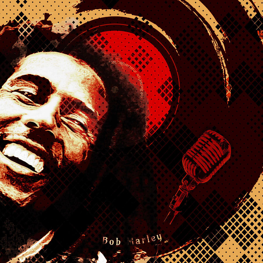 Bob Marley Digital Art By Gabriella Bokros Fine Art America