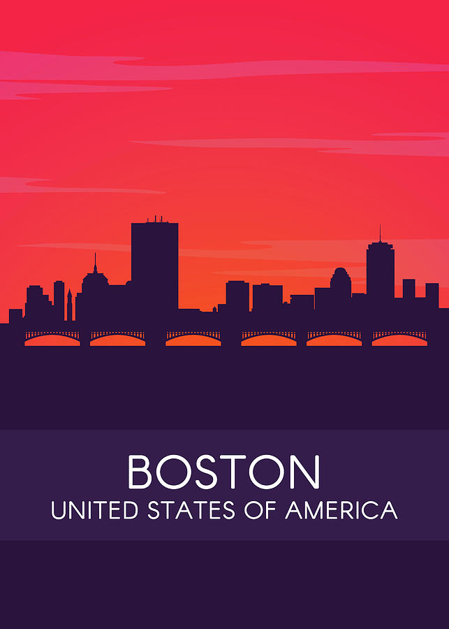 Boston Digital Art By Towery Hill Fine Art America