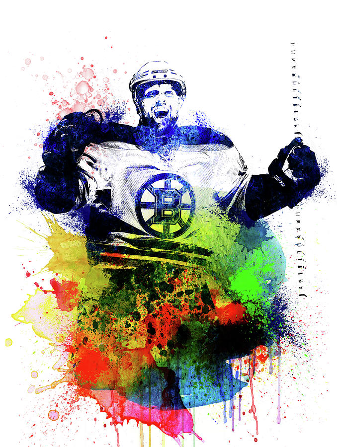 Brad Marchand Watercolor I Digital Art By Naxart Studio Fine Art America