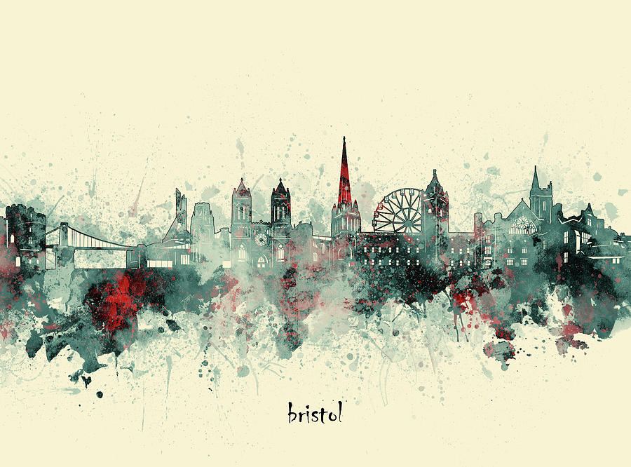 Bristol Skyline Artistic V3 Digital Art By Bekim M Pixels