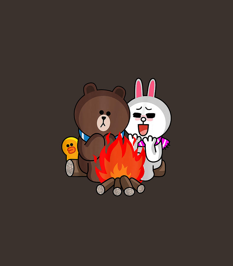 Brown Bear Cony Bunny Rabbit Duck Keep Love Ablaze Valentine Digital