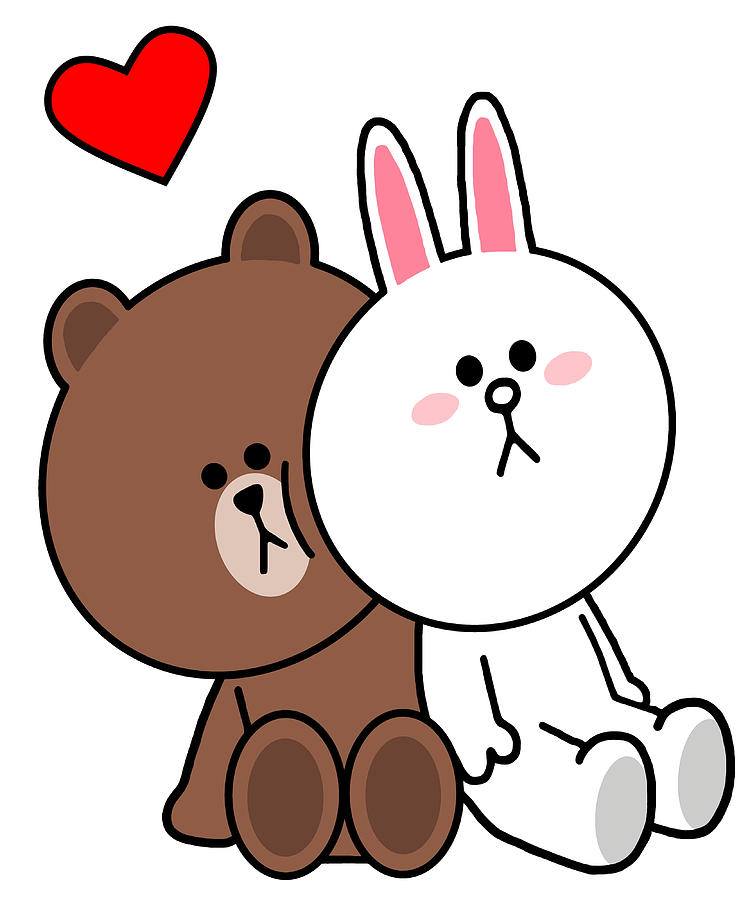 Brown Bear Cony Bunny Rabbit Lean On Me Poster Painting By Robinson