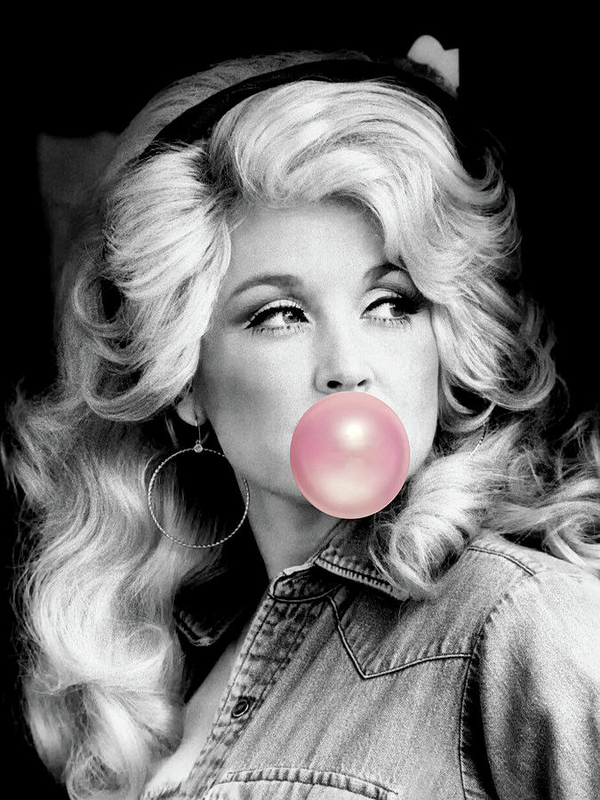 Bubble Gum Dolly Parton Digital Art By Michelle Sorenson Art