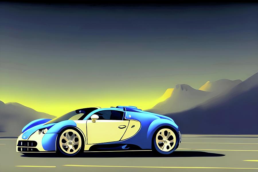 Bugatti Veyron Iv Digital Art By David Gedeon Fine Art America