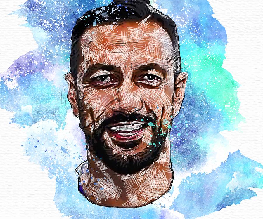 Celebrity Fabio Quagliarella Football Art Mixed Media By Miller Ebony