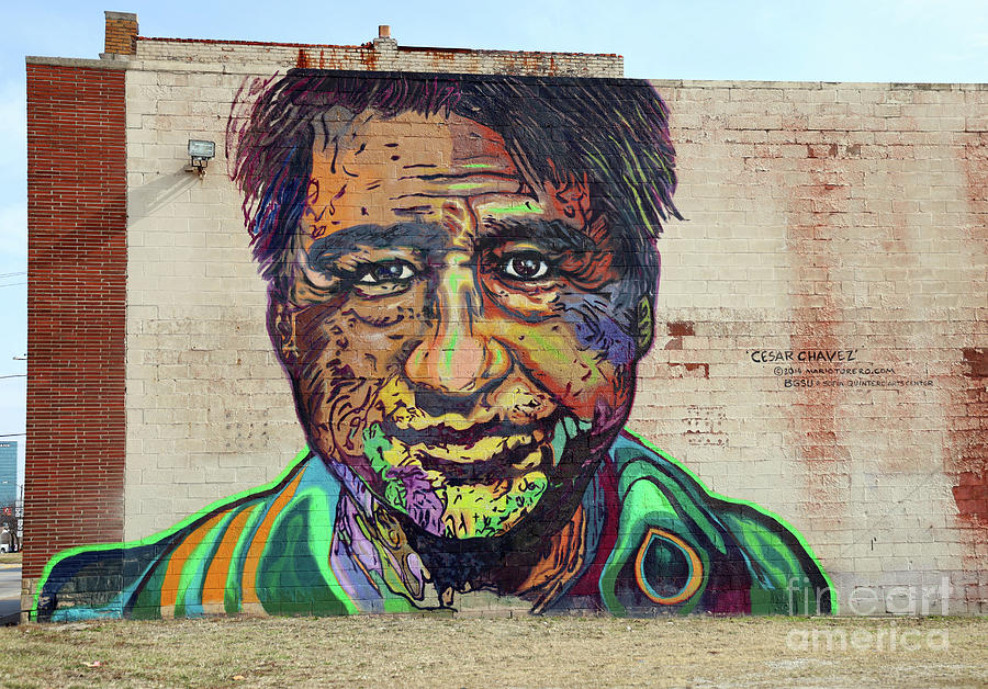 Cesar Chavez Mural Toledo Ohio Photograph By Jack Schultz Fine