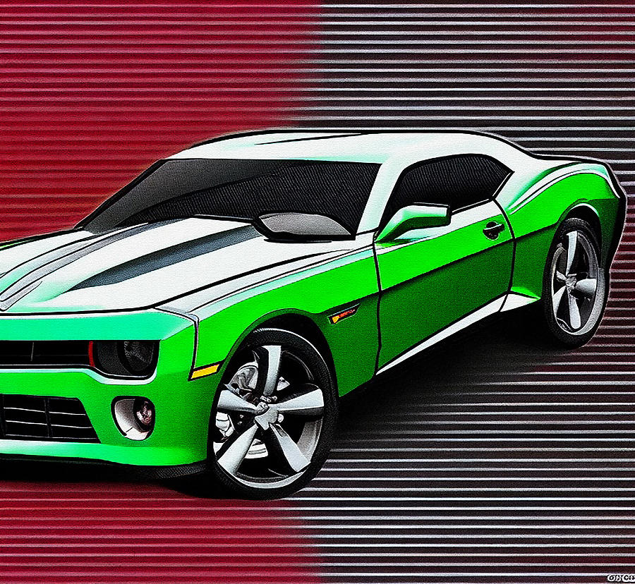 Chevrolet Camaro Krypton Chevrolet Camaro Concept Muscle Green Pop Art