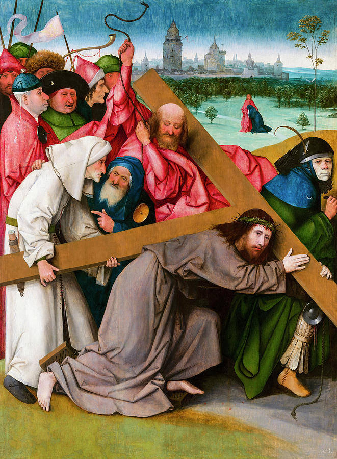 Christ Carrying The Cross By Hieronymus Bosch 1507 Painting By