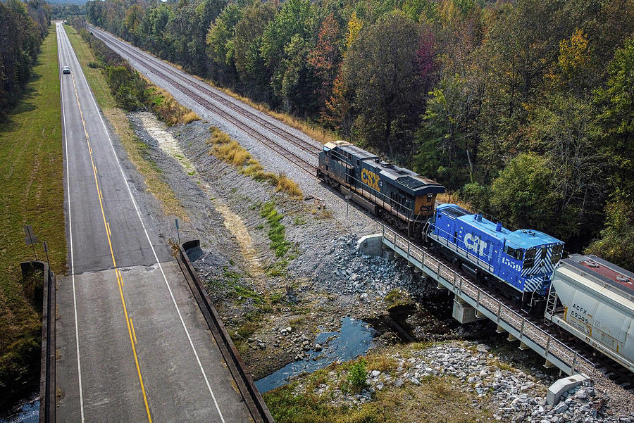 CIT Switcher 1559 On CSX Q513 At Nortonville Ky Photograph By Jim