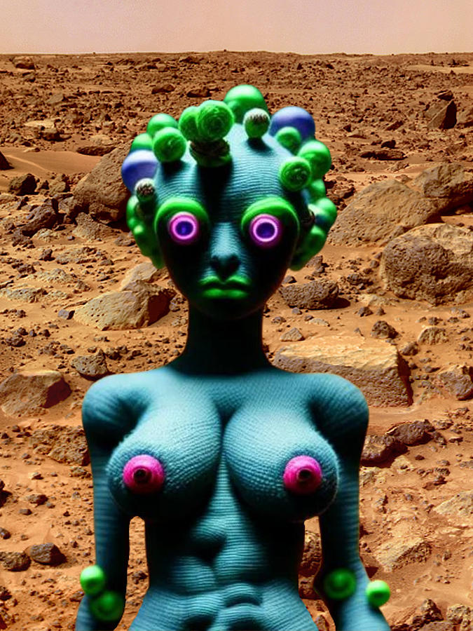 Claymation Nude Alien Digital Art By Whitney Ervin Fine Art America