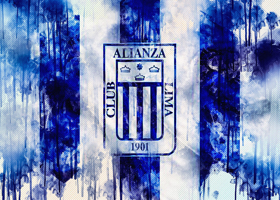 Club Alianza Lima Logo Silk Peruvian Football Club Digital Art By Sissy