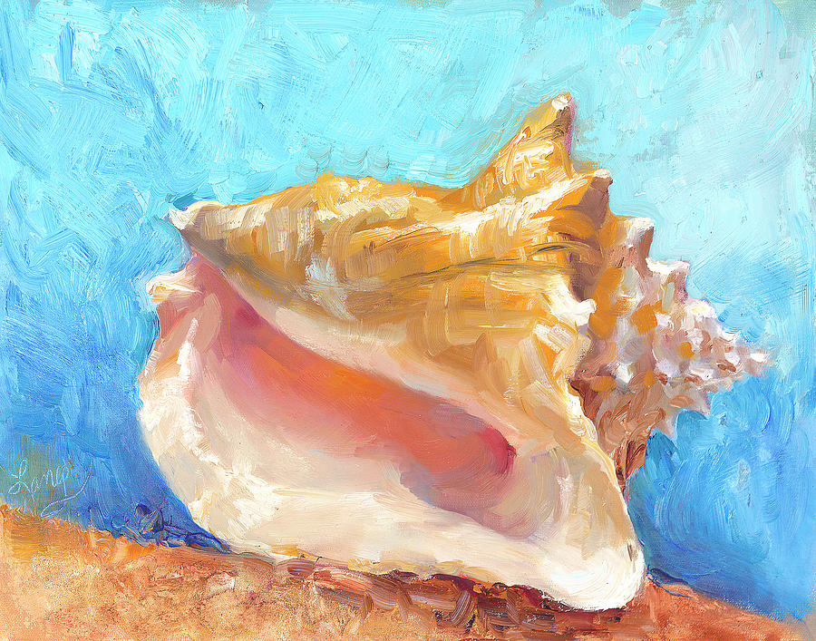 Conch Shell Painting By Brenda Laney Fine Art America