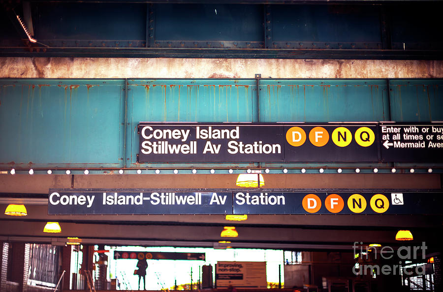 Coney Island Stillwell Avenue Station In Brooklyn New York Photograph