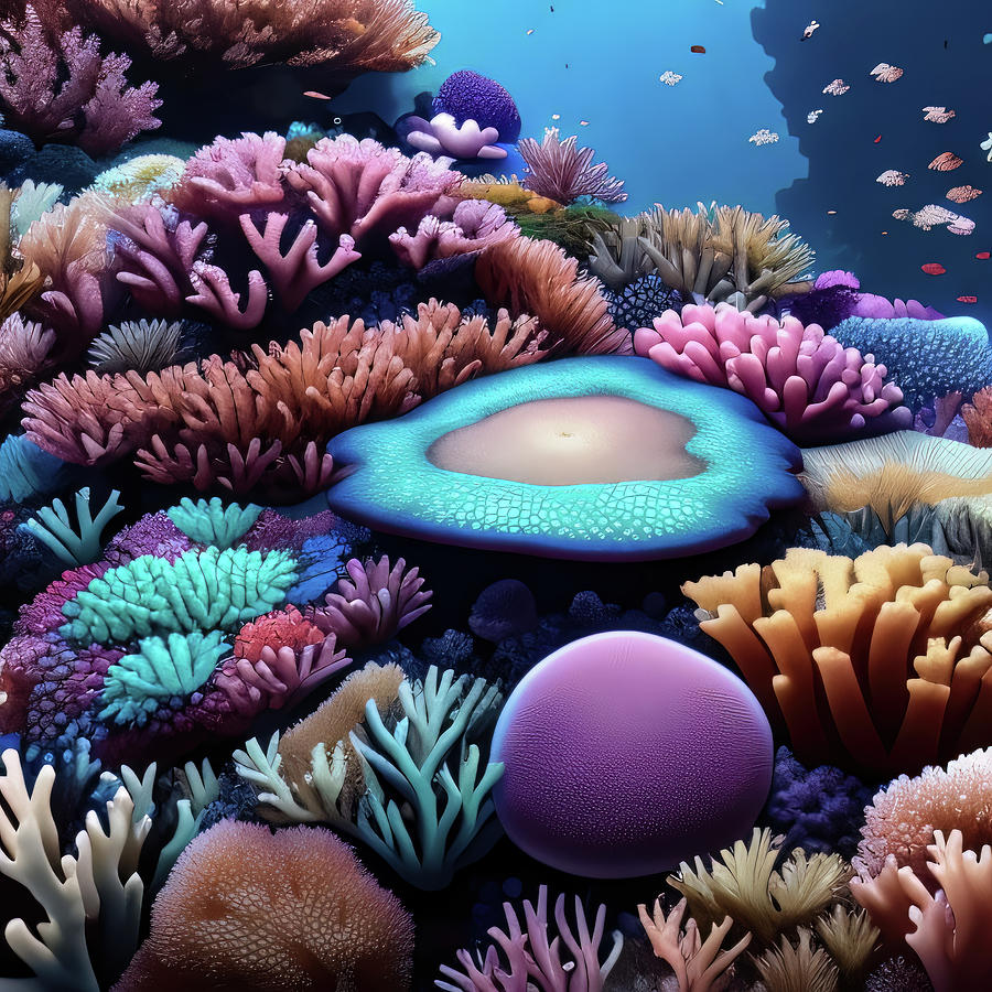 Coral Reef Digital Art By Vr Vision Studios Pixels