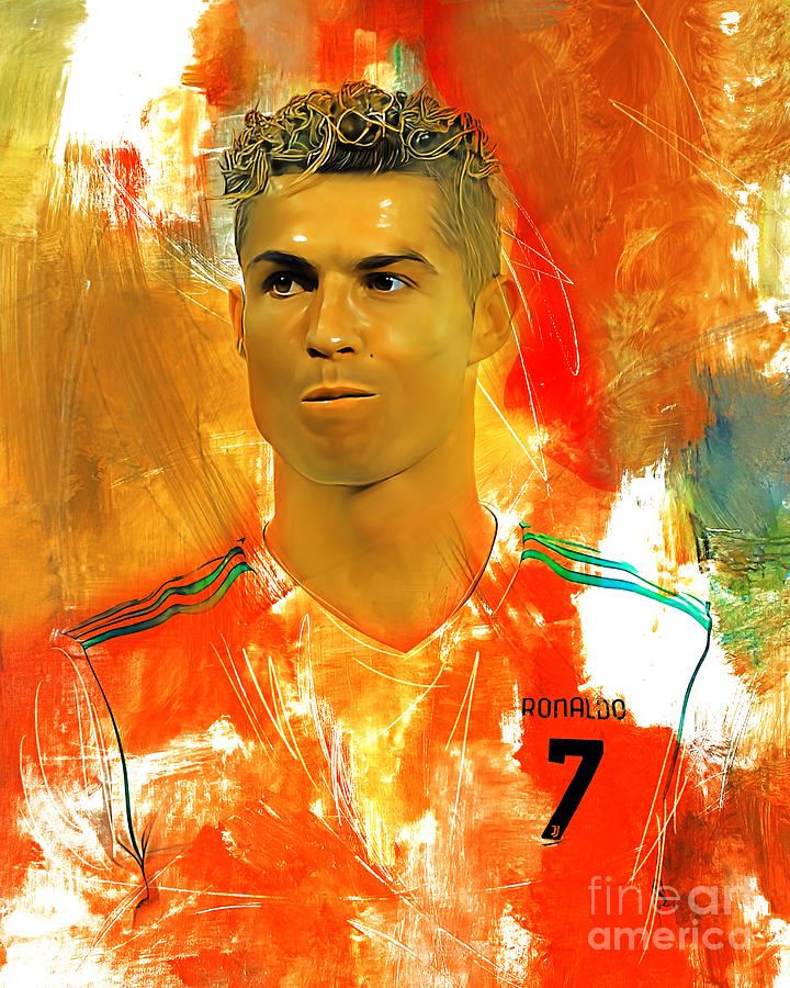 Cristiano Ronaldo Art Oi Painting By Gull G Fine Art America