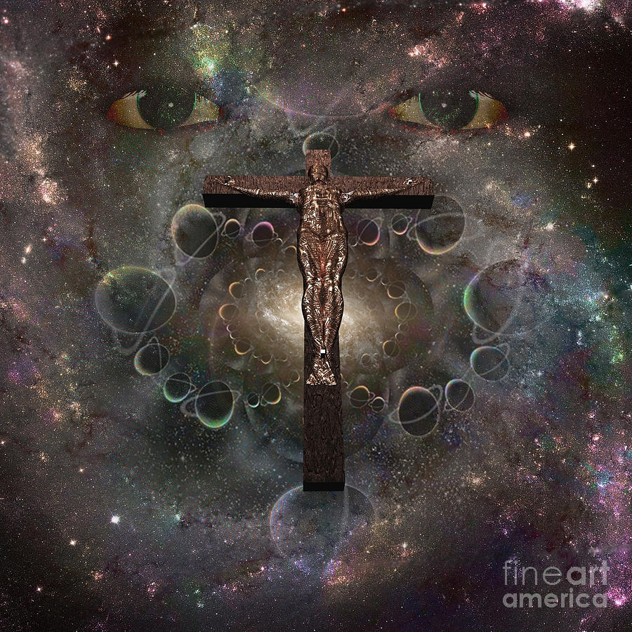 Crucified Cyborg Digital Art By Bruce Rolff Pixels