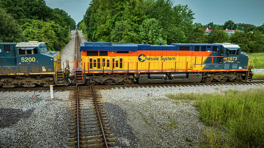 Csx Heritage Series Locomotive At Madisonville Ky Photograph By