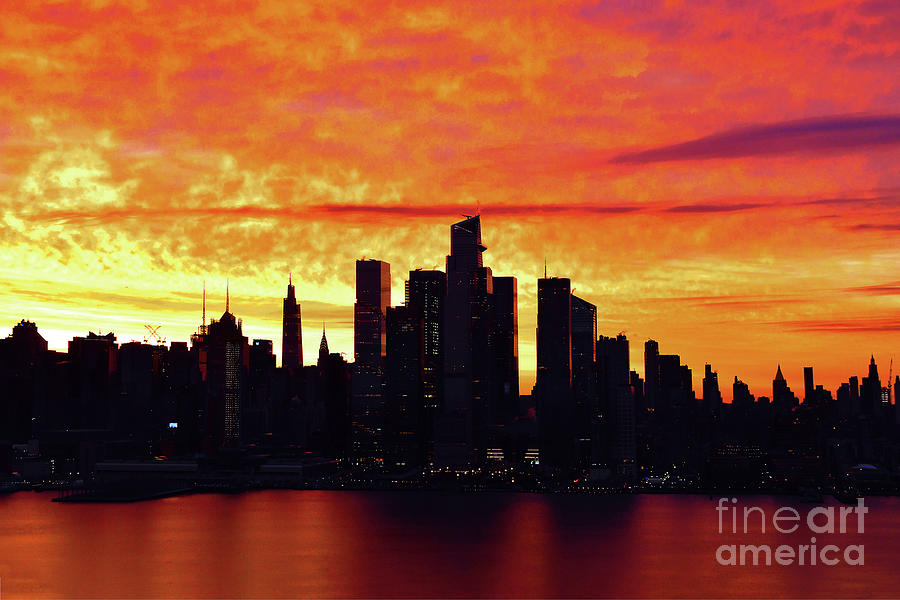 Dazzling Daybreak New York City Photograph By Regina Geoghan Pixels