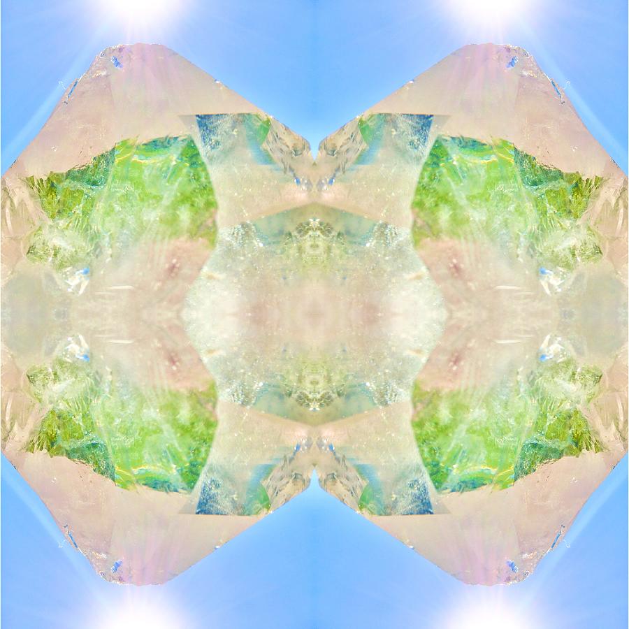 Diamond Crystalline Heart Digital Art By Kim Semetis Pixels