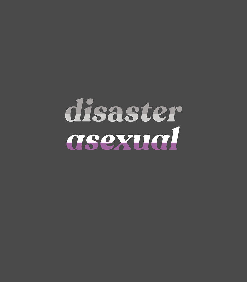 Disaster Asexual Funny Lgbtqia Ace Pride Flag Meme Art Print By My