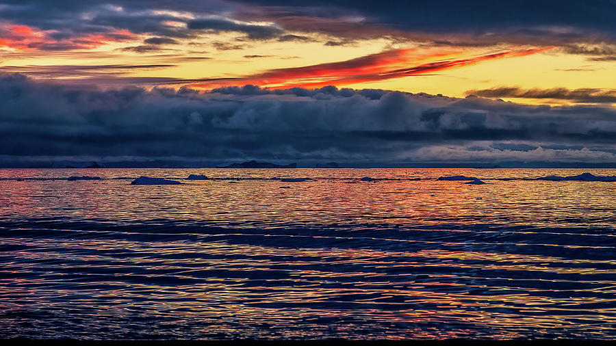 Disko Bay Sunset Colors 2 Greenland Photograph By Stuart Litoff Pixels