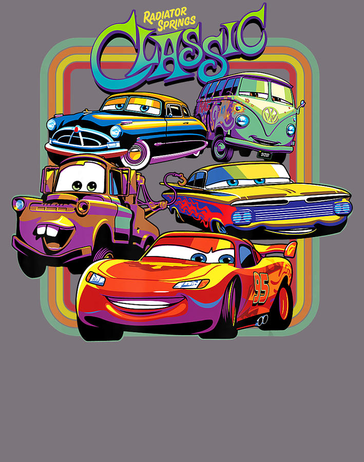 Disney Pixar Cars Radiator Springs Classic Digital Art By Xuong Luu Bui