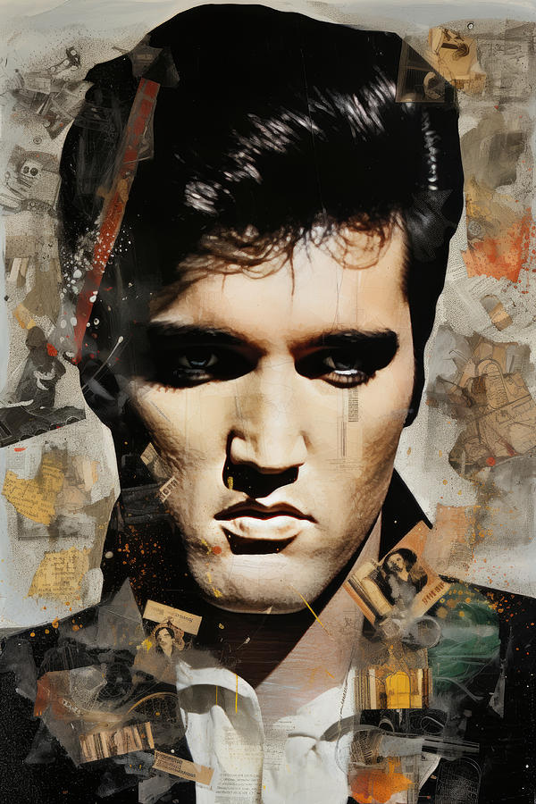 Elvis The King Digital Art By My Head Cinema Fine Art America