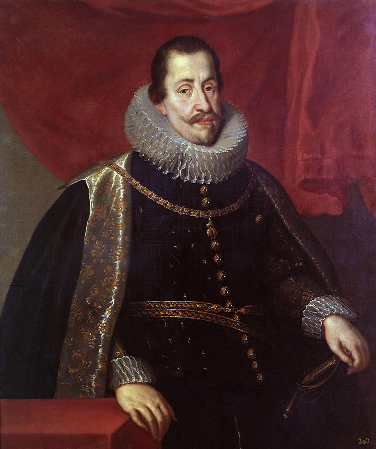 Emperor Ferdinand II 1578 1639 17th Century Oil On Canvas 111 X 96