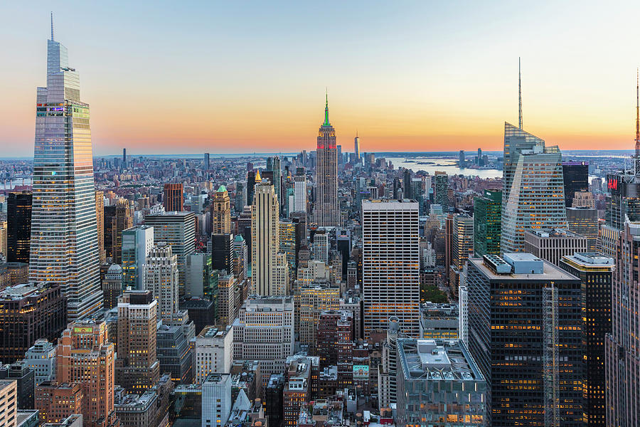 Empire State Building Sunset Photograph By Mike Centioli Pixels