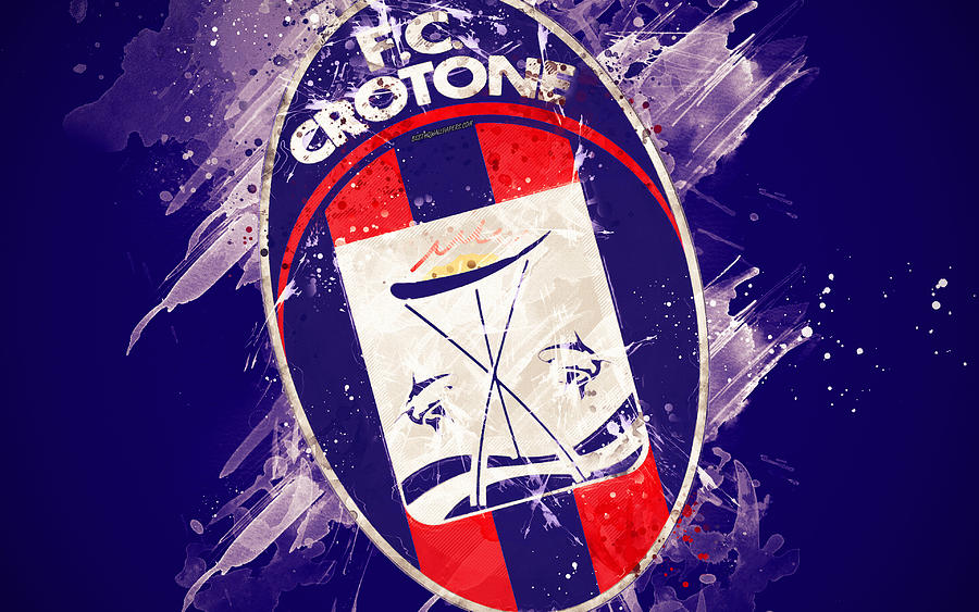 FC Crotone 4k Paint Art Creative Logo Italian Football Team Serie B