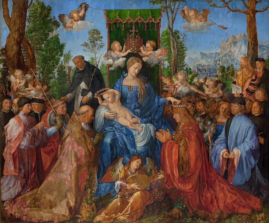 Feast Of The Rosary Painting By Albrecht Durer Fine Art America