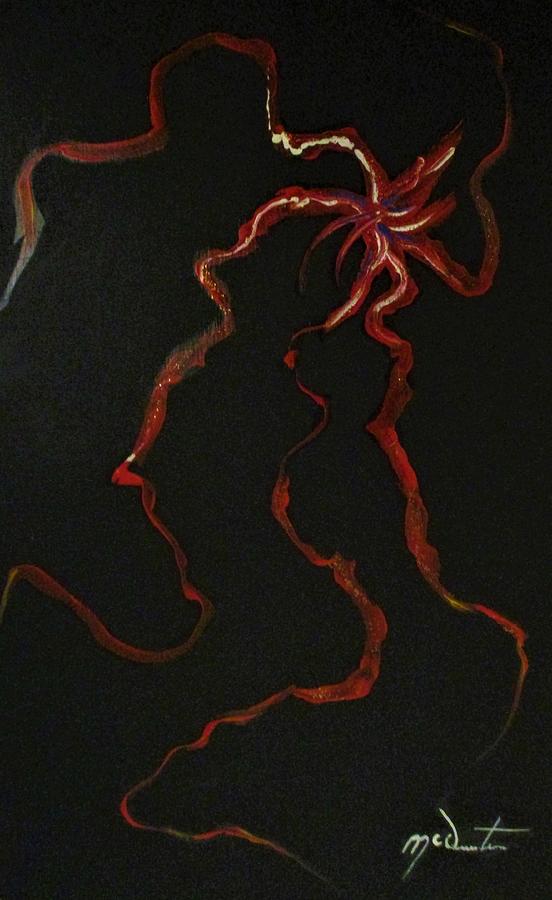 Fire Spider Painting By Daniel McQuestion Fine Art America