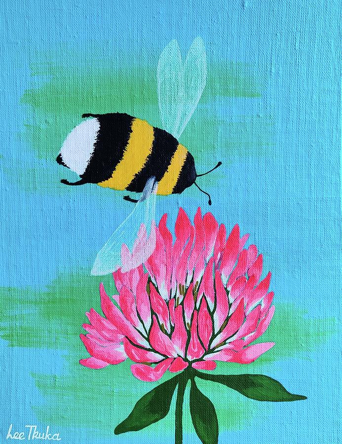 Flight Of The Bumblebee Painting By Lee Truka Pixels