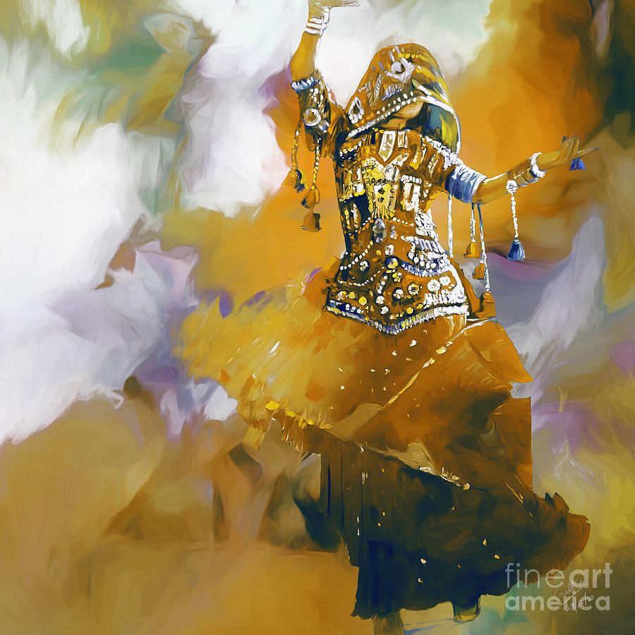 Folk Dance Art B Painting By Gull G Fine Art America