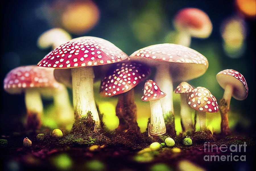 Fungi In Nature Digital Art By Billy Bateman Fine Art America