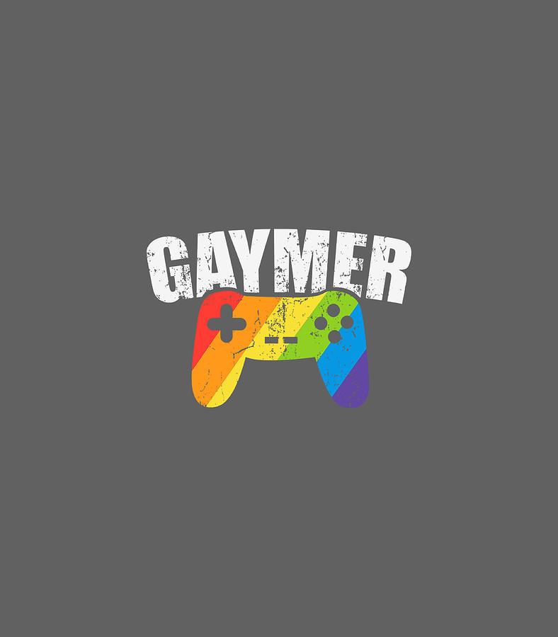 Funny Gaymer Gay Lgbt Pride Gamer Rainbow Flag Digital Art By Gryffp