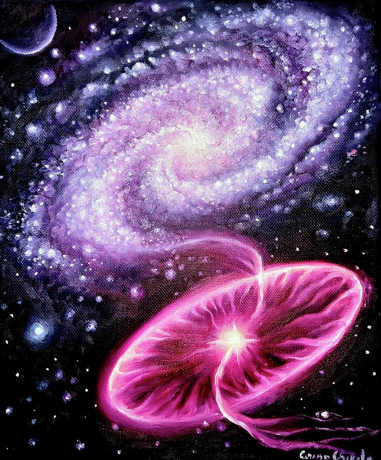 Galaxy And Planetary Nebula Painting By Chirila Corina Pixels