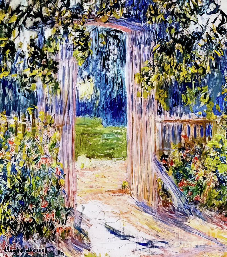 Garden Gate By Claude Monet 1881 Painting By Claude Monet Pixels