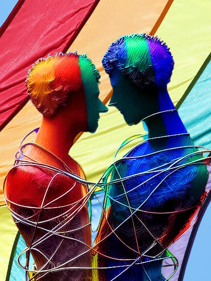 Gay Pride Couple Digital Art By Whitney Ervin Fine Art America