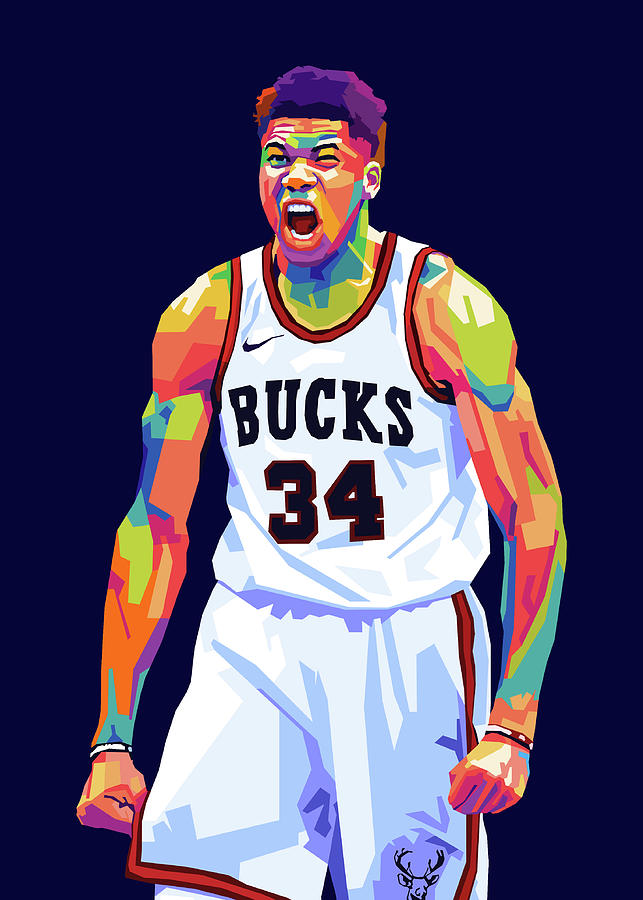 Giannis Wpap Pop Art Digital Art By Usman Affan Fine Art America