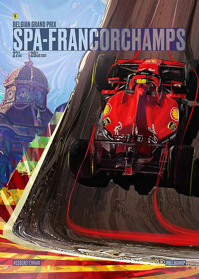 Grand Prix Spa Francor Champs Digital Art By Amanda Dobell Pixels