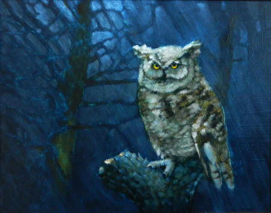 Great Horned Owl Painting By Robert Allyn Williams Fine Art America