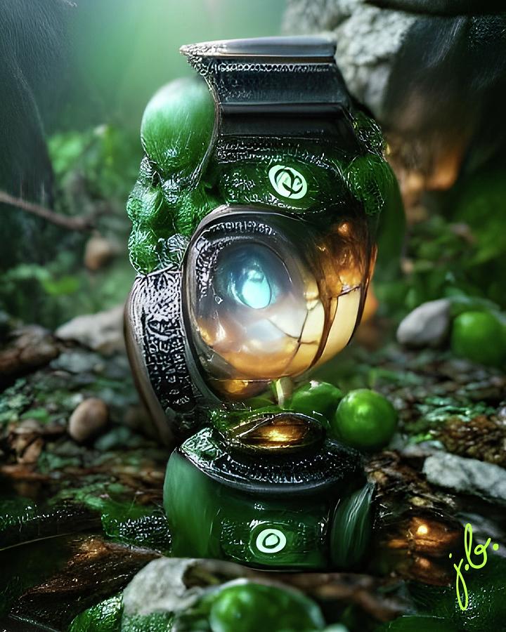 Green Lantern Digital Art By Jonathan Berkley Fine Art America