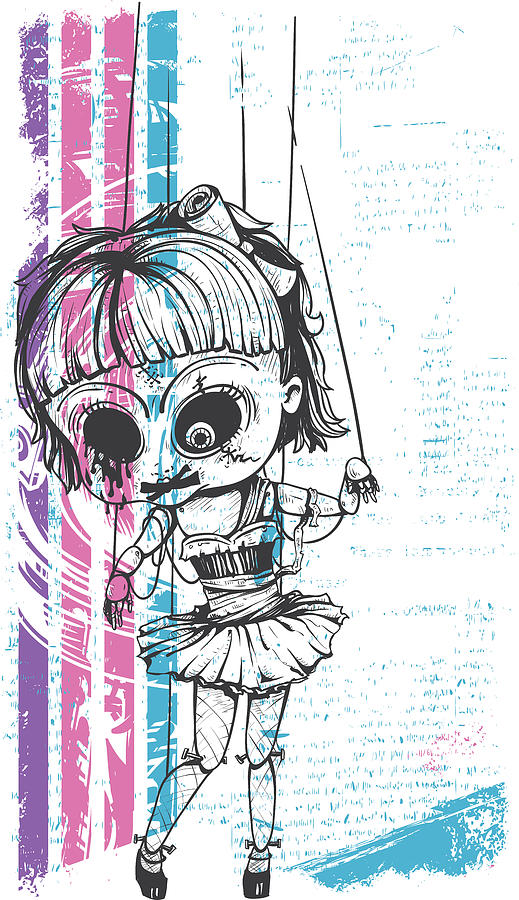 Grunge Doll Digital Art By Jacob Zelazny Fine Art America