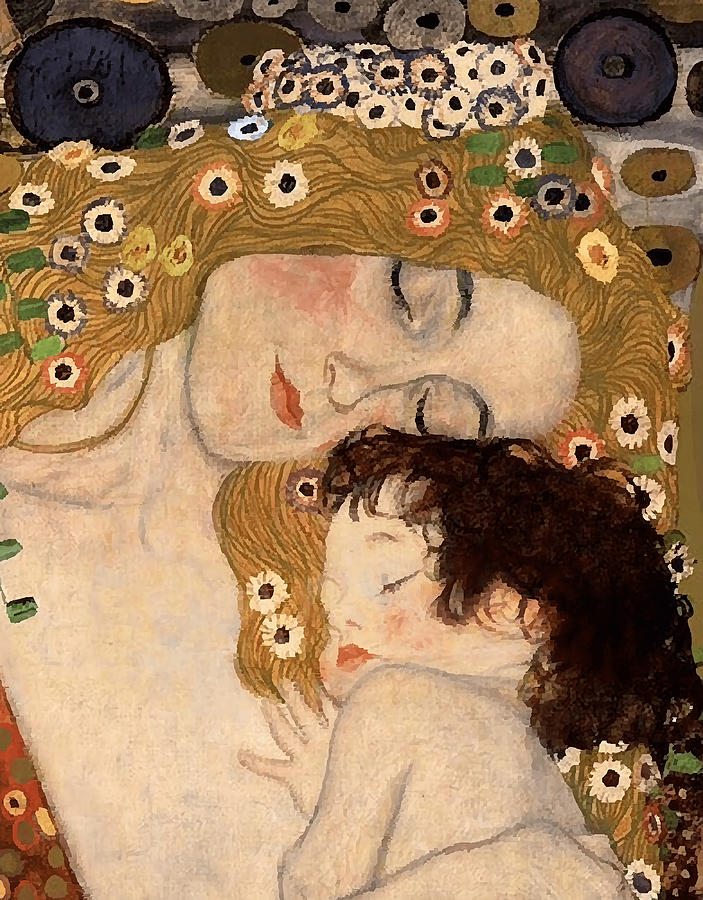 Gustav Klimt The Three Ages Of Woman 1905 Painting By Oscar Zachary