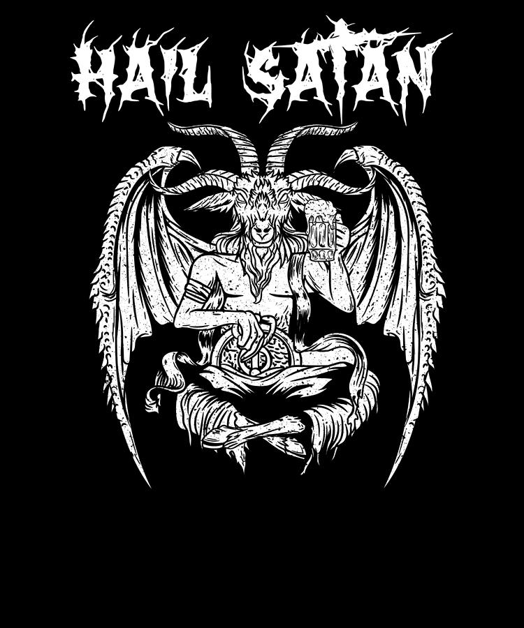 Hail Satan I Satanic Baphomet Digital Art By Bi Nutz Fine Art America