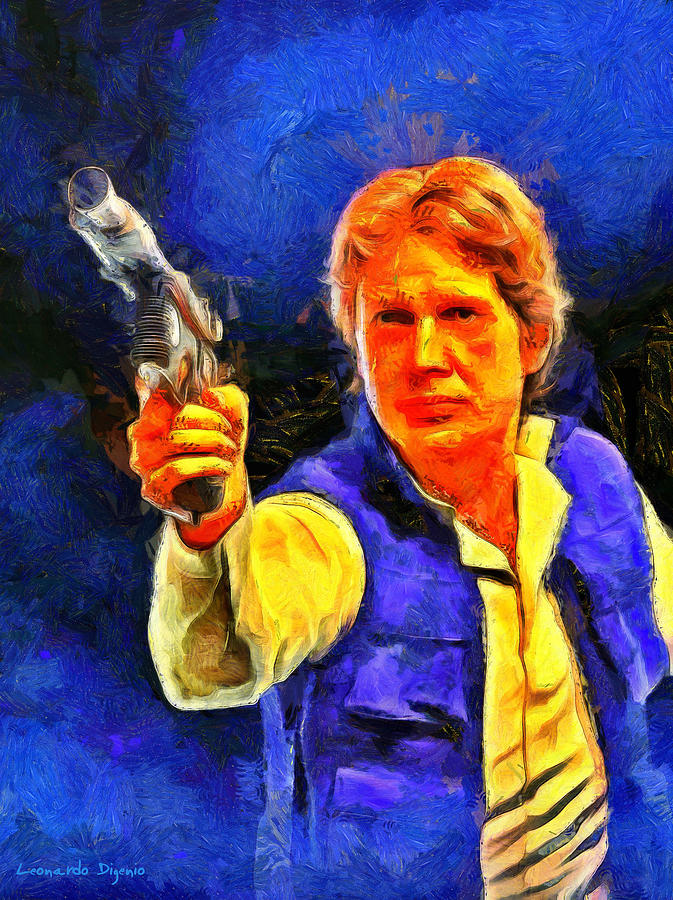 Han Solo Pa Painting By Leonardo Digenio Fine Art America