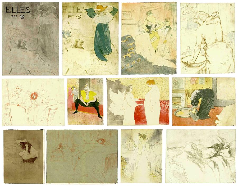 Henri De Toulouse Lautrec Elles The Complete Set Of Lithographs