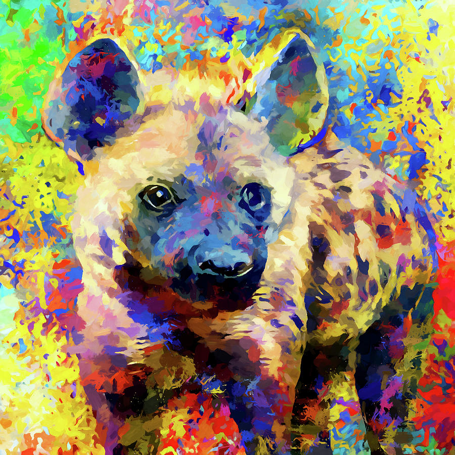 Hyena 4 Painting By Chris Butler Fine Art America