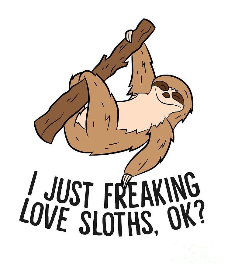 I Just Really Like Sloths Ok Love Sloths Tapestry Textile By Eq